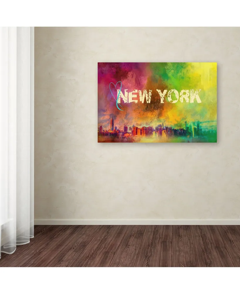 Jai Johnson 'Sending Love To New York' Canvas Art - 24" x 16" x 2"