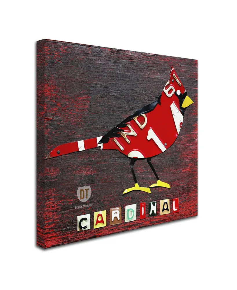 Design Turnpike 'Indiana Cardinal' Canvas Art - 18" x 18" x 2"
