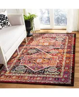 Safavieh Cherokee Black and Orange 5'1" x 7'6" Area Rug