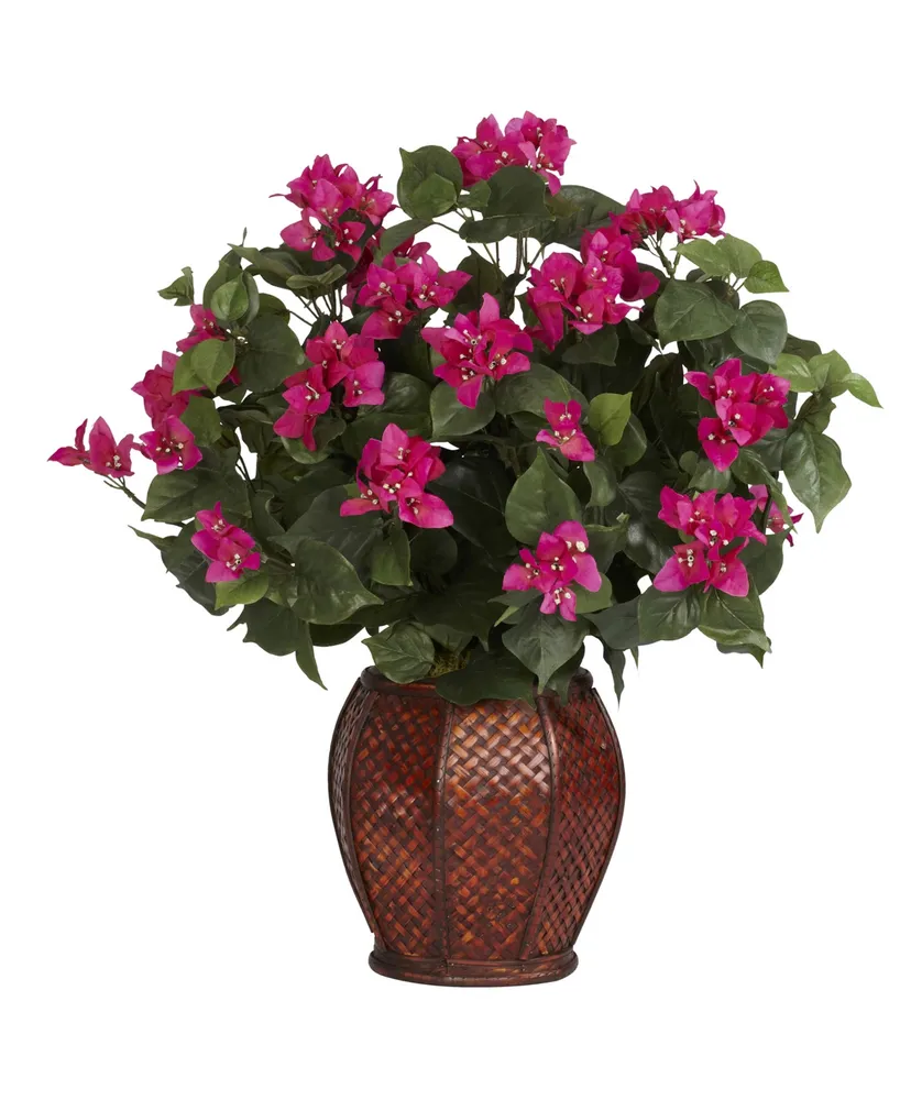 Nearly Natural Bougainvillea w/ Vase Silk Plant