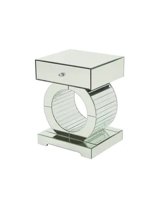 Addison Glam Mirrored Accent Table