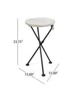 Los Feliz Outdoor Portable Foldable Side Tables (Set of 2)