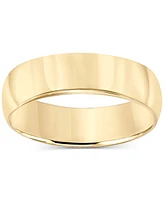 14k Gold 6mm Wedding Band