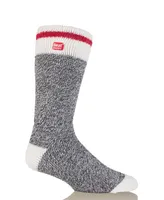 Heat Holders Men's Original Cream Block Twist Thermal Socks