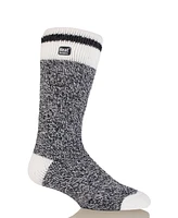 Heat Holders Men's Lite Cream Block Twist Thermal Socks