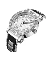 Jbw Men's "562" Diamond (1/8 ct.t.w.) Stainless Steel Watch