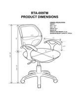 Techni Mobili Mid-back Task Office Chair