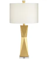 Pacific Coast Quadrangle Brushed Gold Table Lamp - Set of 2