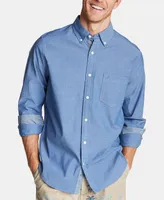 Nautica Men's Classic-Fit Stretch Solid Oxford Button-Down Shirt