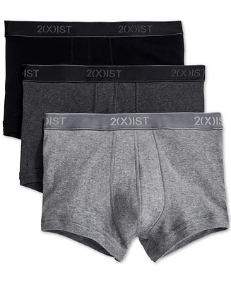 2(x)ist Men's Essential No-Show Trunks 3-Pack