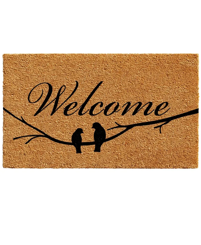 Cursive Welcome Doormat, 17 x 29