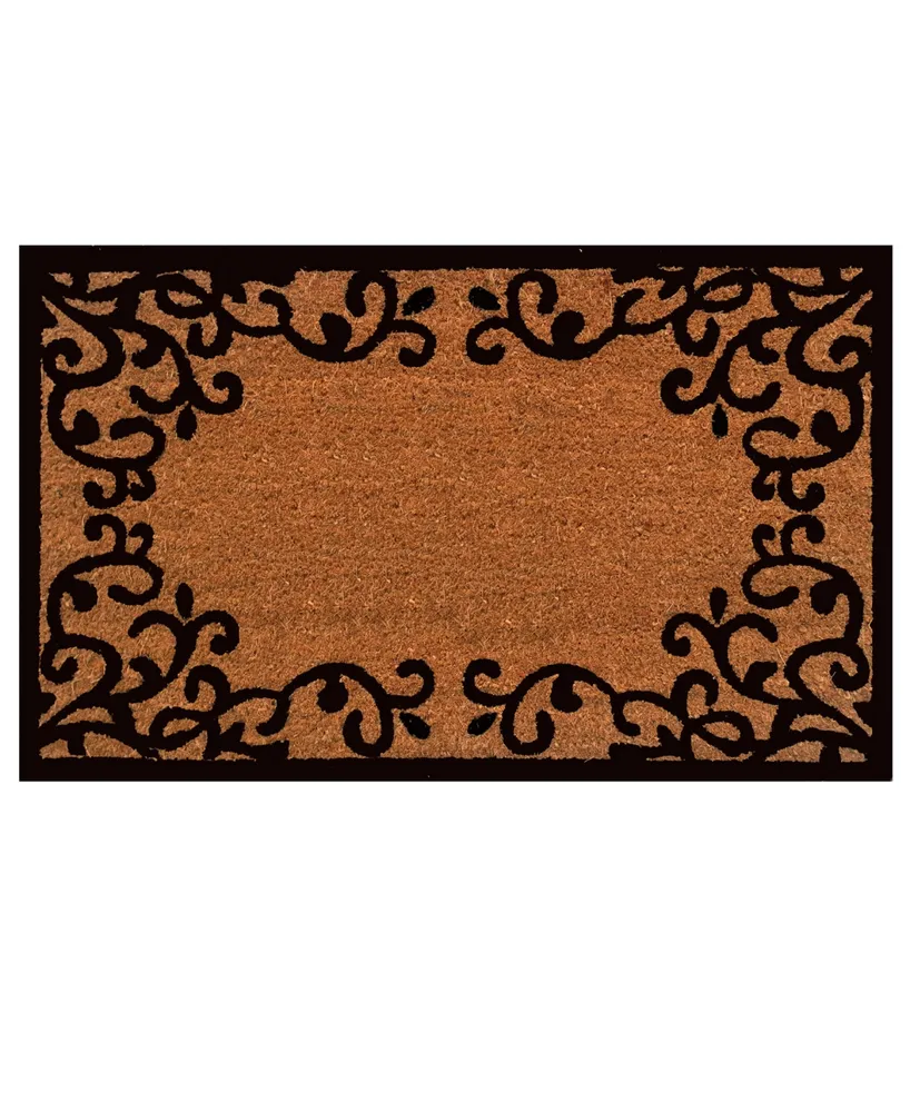 Home & More Chateaux Coir/Vinyl Doormat, 18" x 30"