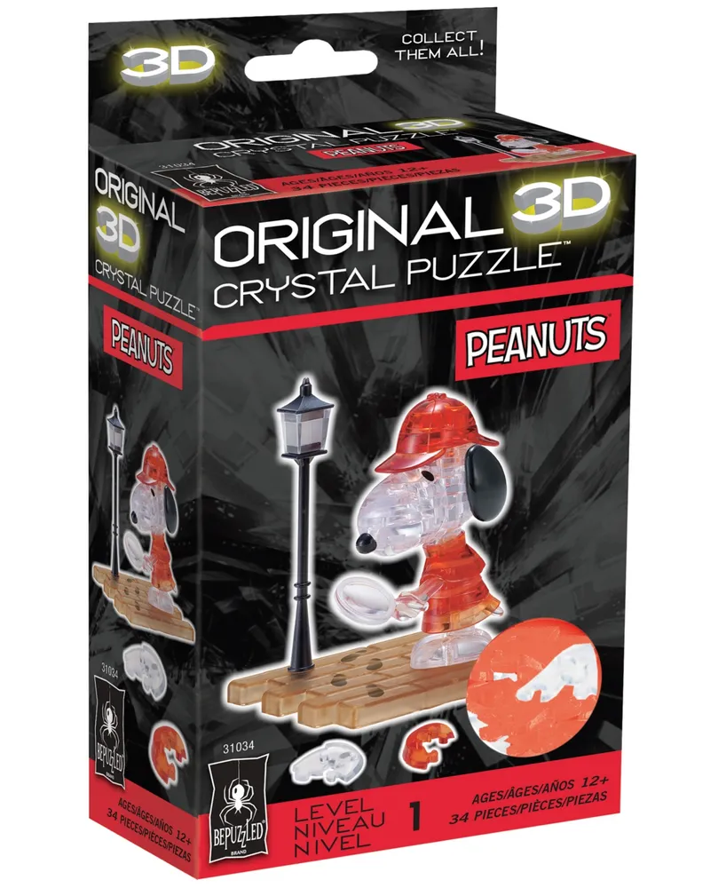 BePuzzled 3D Crystal Puzzle-Detective Snoopy