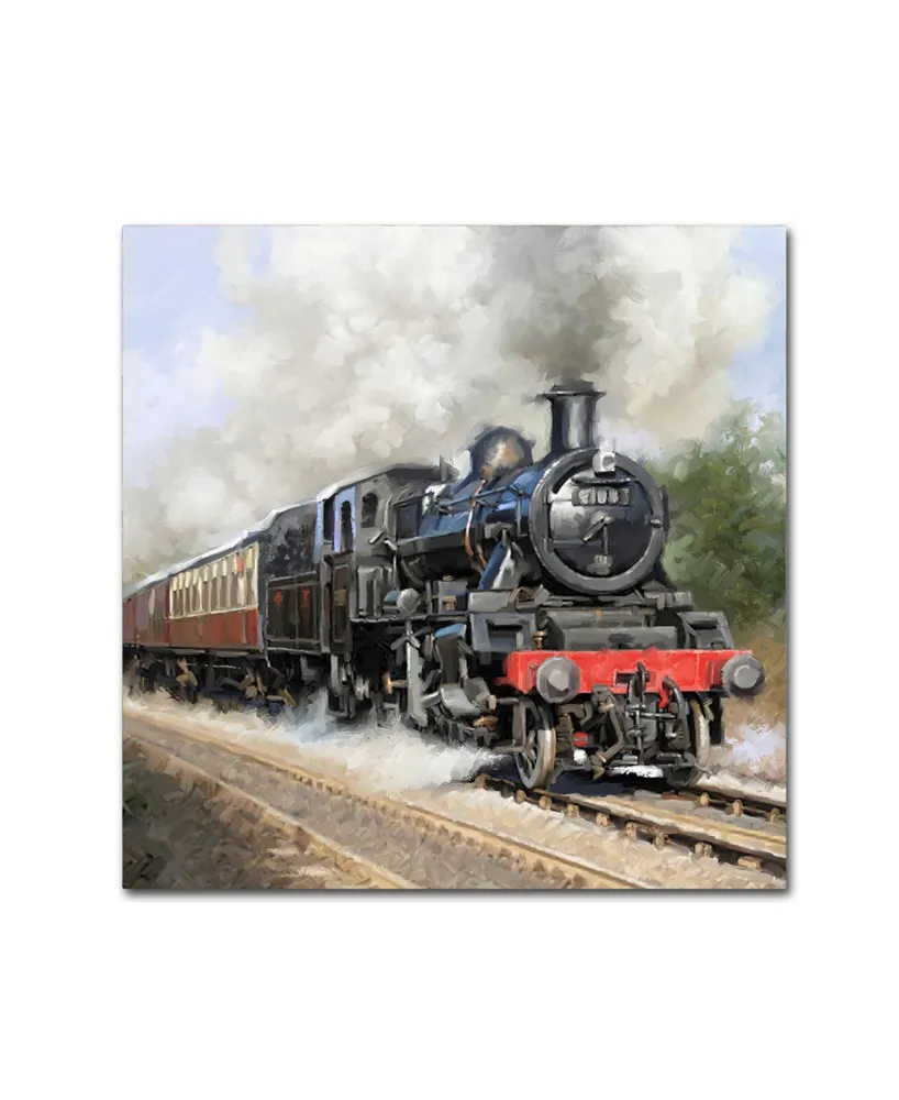 The Macneil Studio 'Steam train Square' Canvas Art - 18" x 18" x 2"