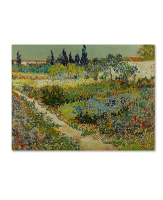 Van Gogh 'Garden At Arles' Canvas Art - 24" x 18" x 2"