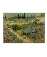 Van Gogh 'Garden At Arles' Canvas Art - 24" x 18" x 2"