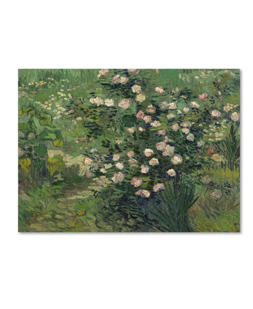 Van Gogh 'Roses' Canvas Art - 32" x 24" x 2"