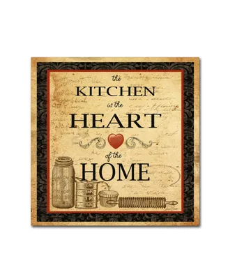 Jean Plout 'Kitchen Heart Vignette' Canvas Art - 24" x 24" x 2"