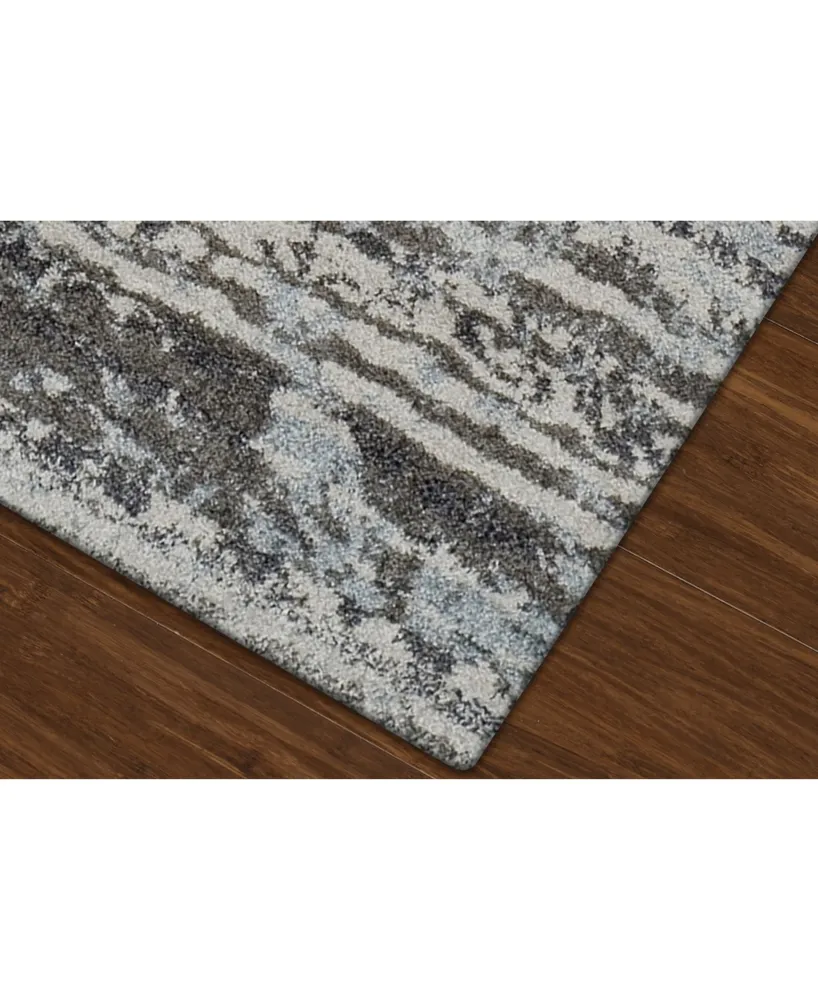 D Style Alanna Ala4 Silver 3'3" x 5'1" Area Rug