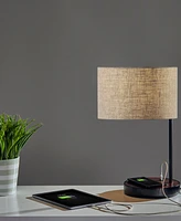 Adesso Oliver Wireless Charging Table Lamp