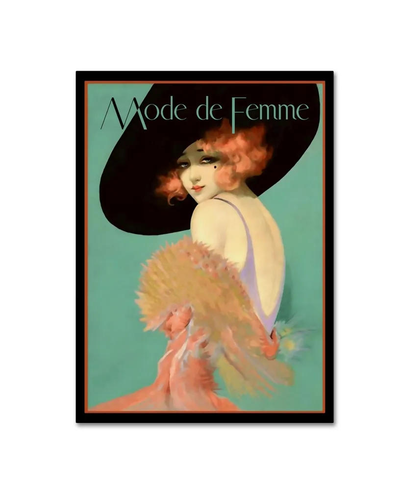 Vintage Lavoie 'Fashion Women 27' Canvas Art - 19" x 14" x 2"