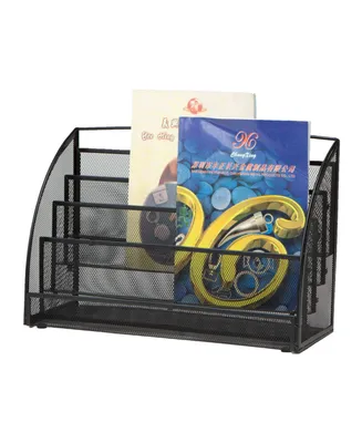 Mind Reader Wall Mounted Newspaper and Magazine Rack
