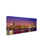 Mike Jones Photo 'Chicago Dusk full skyline' Canvas Art