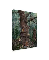 Jeff Tift 'Gnomes Sweet Home' Canvas Art - 24" x 18" x 2"