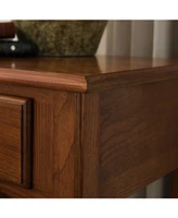 Leick Home One Drawer Shaker Nightstand, Medium Oak