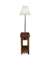 Leick Home Mission Lamp Table, Medium Oak Finish