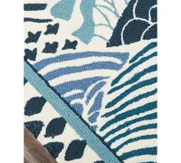 Under The Loggia Windsor Park Blue 8' x 10' Indoor/Outdoor Area Rug