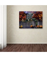 Nicky Boehme 'Halloween House' Canvas Art - 32" x 24" x 2"