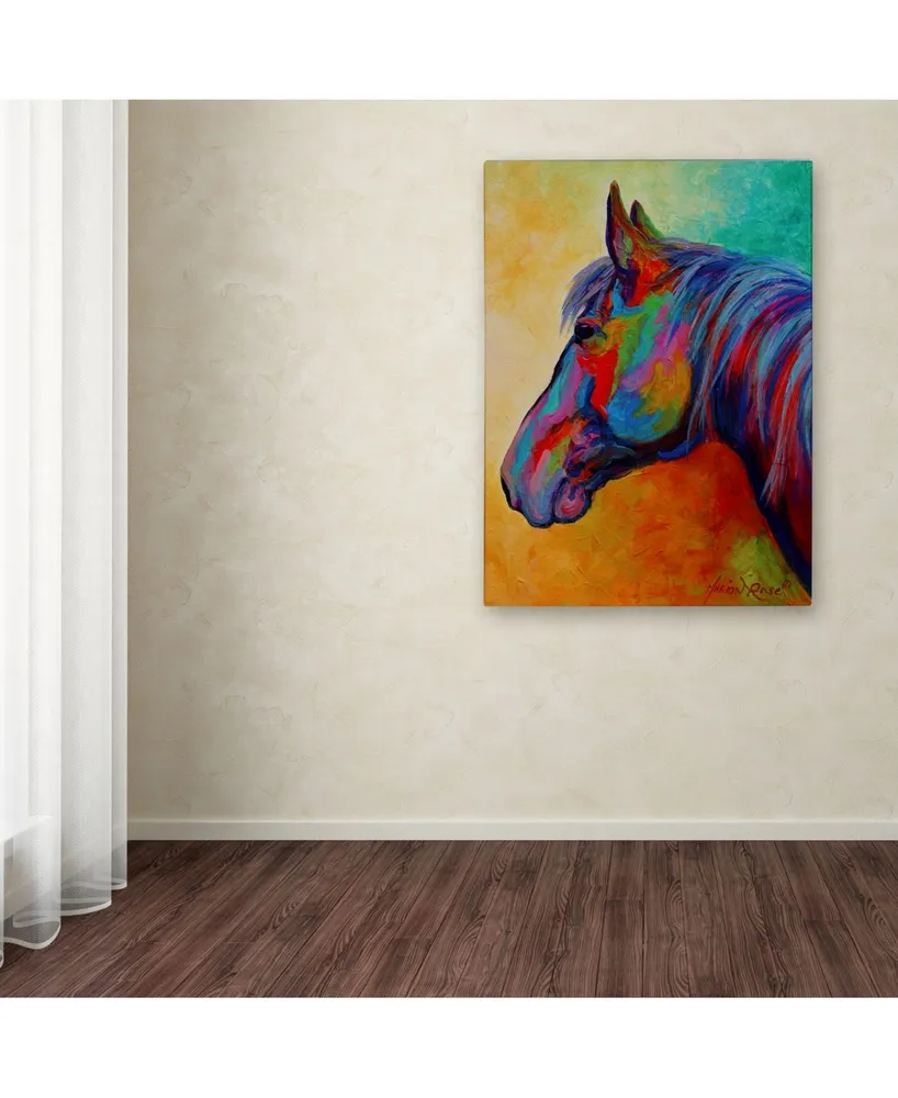 Marion Rose 'Casino Bay Horse 1' Canvas Art - 47" x 35" x 2"