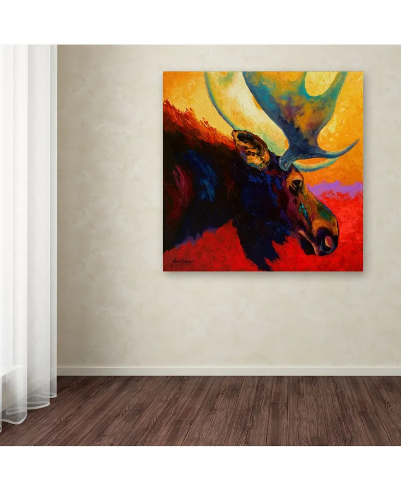 Marion Rose 'Alaska Spirit Moose' Canvas Art - 24" x 24" x 2"
