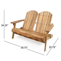 Malibu Outdoor Adirondack Loveseat