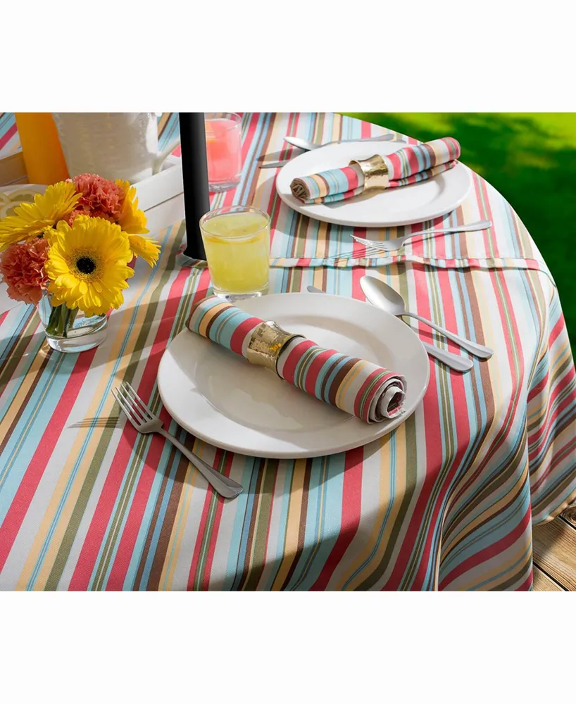 Summer Stripe Outdoor Napkin Set of 6