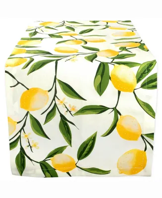 Lemon Bliss Print Table Runner 14" X 108"