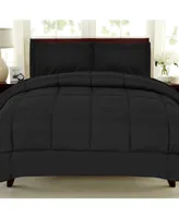 Solid Color Box Stitch Down Alternative Twin Comforter