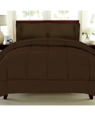 Solid Color Box Stitch Down Alternative Twin Comforter