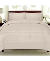 Solid Color Box Stitch Down Alternative Comforters