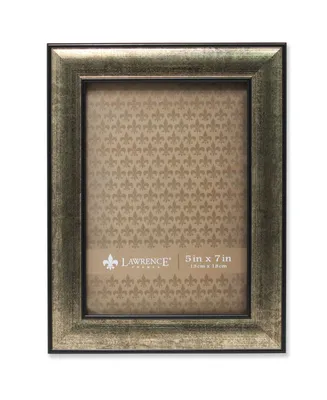 Lawrence Frames Domed Burnished Silver and Black Picture Frame