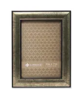 Lawrence Frames Domed Burnished Silver and Black Picture Frame