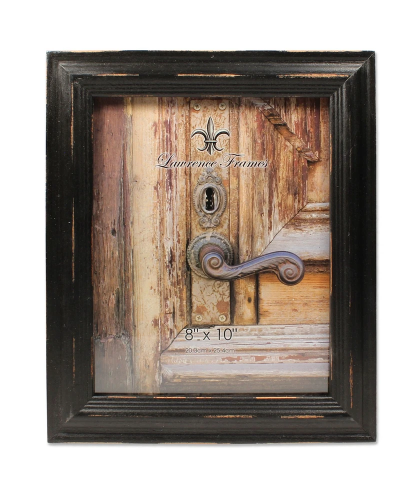 Lawrence Frames Weathered Black Wood Picture Frame - 8" x 10"