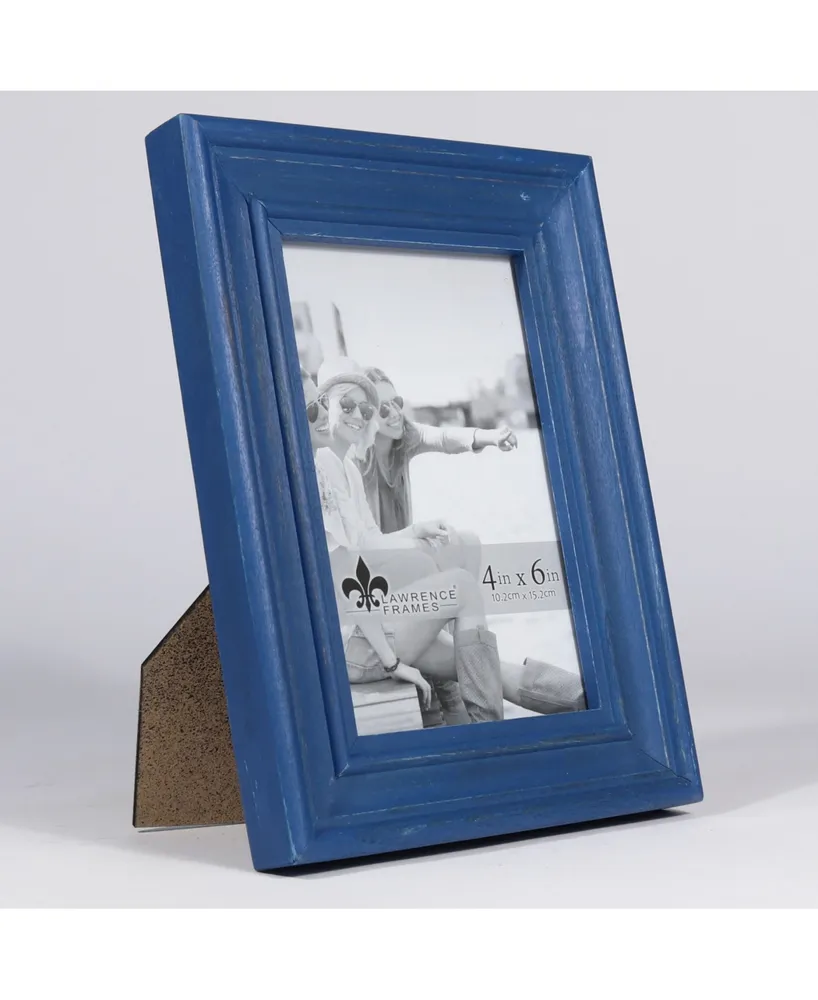 Lawrence Frames Durham Weathered Navy Blue Wood Picture Frame