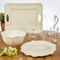 Certified International Perlette Cream Melamine Dinnerware Collection