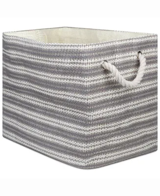 Design Imports 17" Rectangle Basket Weave Storage Bin