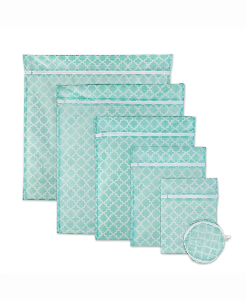 Lattice Set B Mesh Laundry Bag, Set of 6