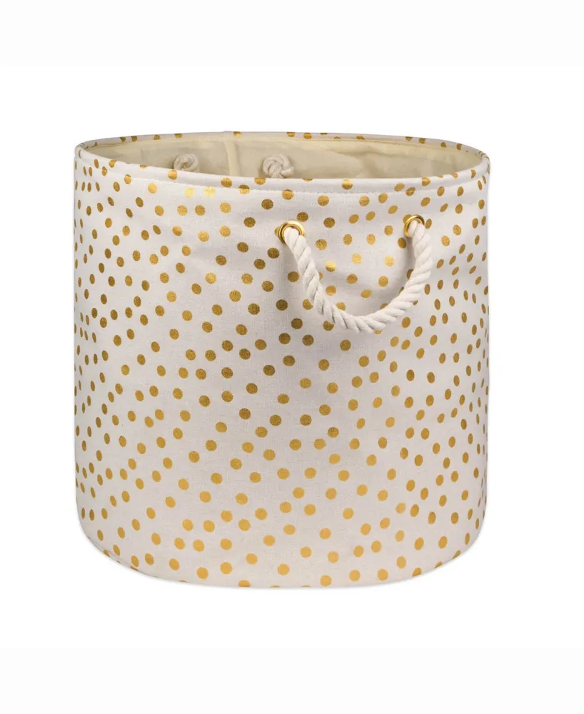 Design Import Storage Bin Dots, Round