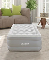 Beautyrest 14" Twin Sky Rise Raised Adjustable Comfort Coil Top Airbed with Express Pump