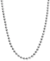 Alex Woo Beaded 20" Chain Necklace in Sterling Silver